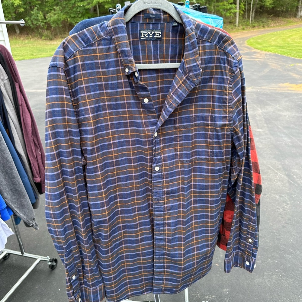 Rye By Hawker Rye Slim Fit Plaid Flannel Shirt